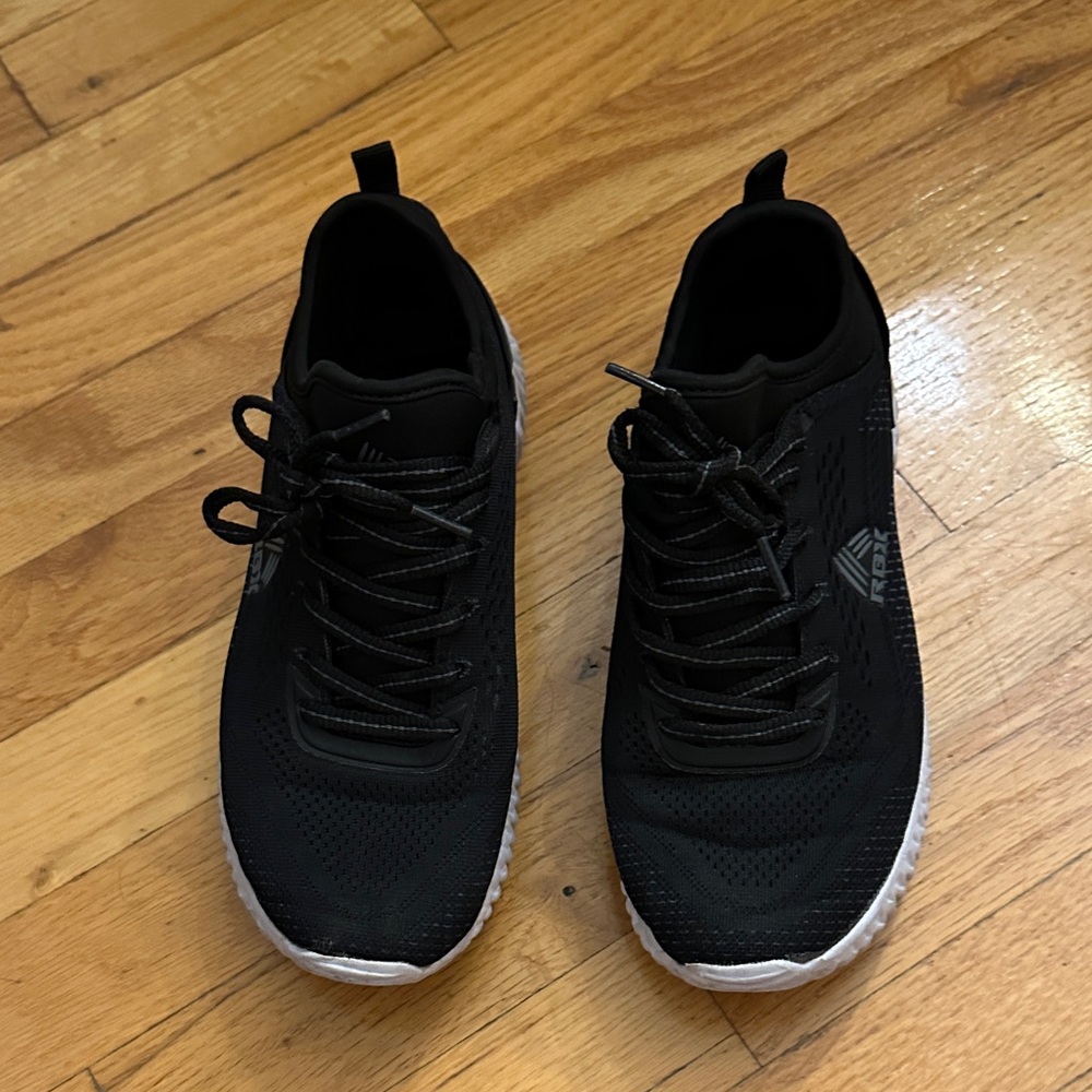 RBX Black Sneakers with White Accents